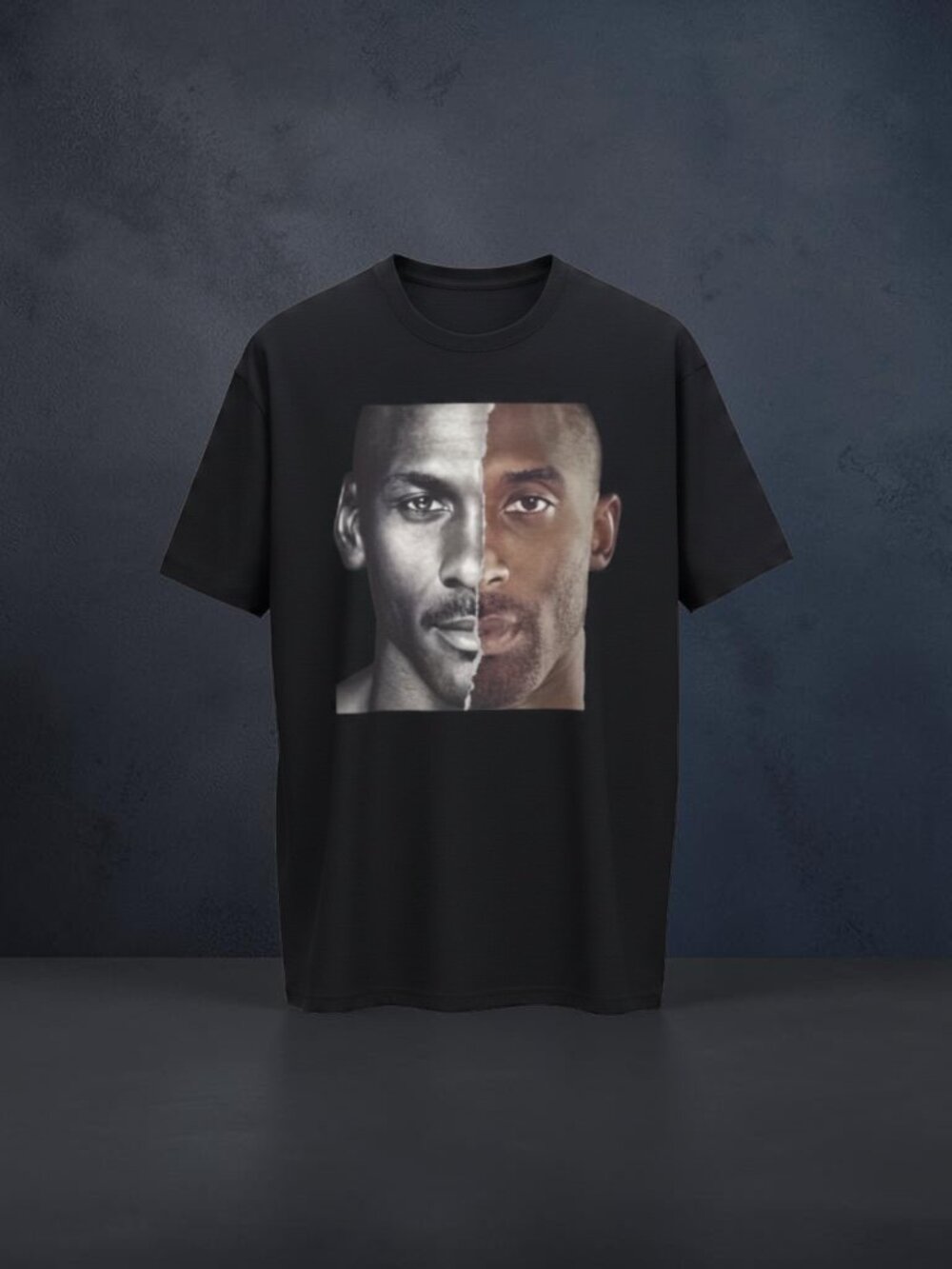 Michael Jordan and Kobe Bryant T-Shirt in Black - Size Large